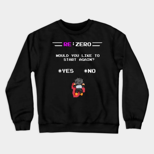 Re:Zero, 8-bit Crewneck Sweatshirt by HikoDesigns